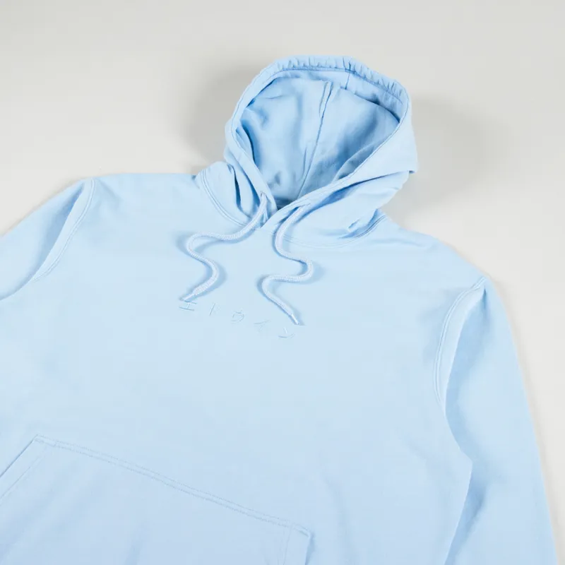 Edwin Katakana Hoodie Sky Blue-2