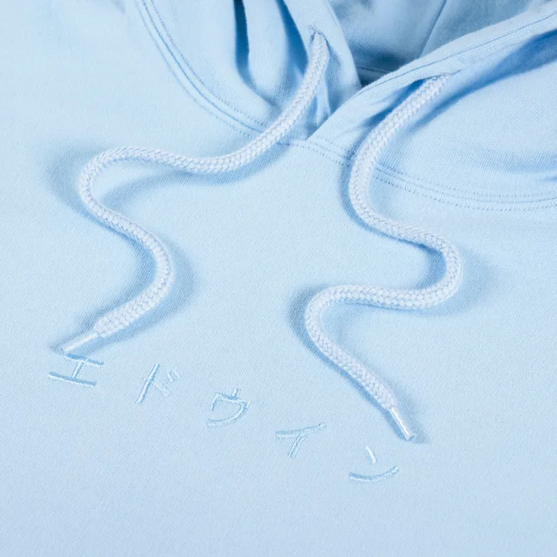 Edwin Katakana Hoodie Sky Blue-4