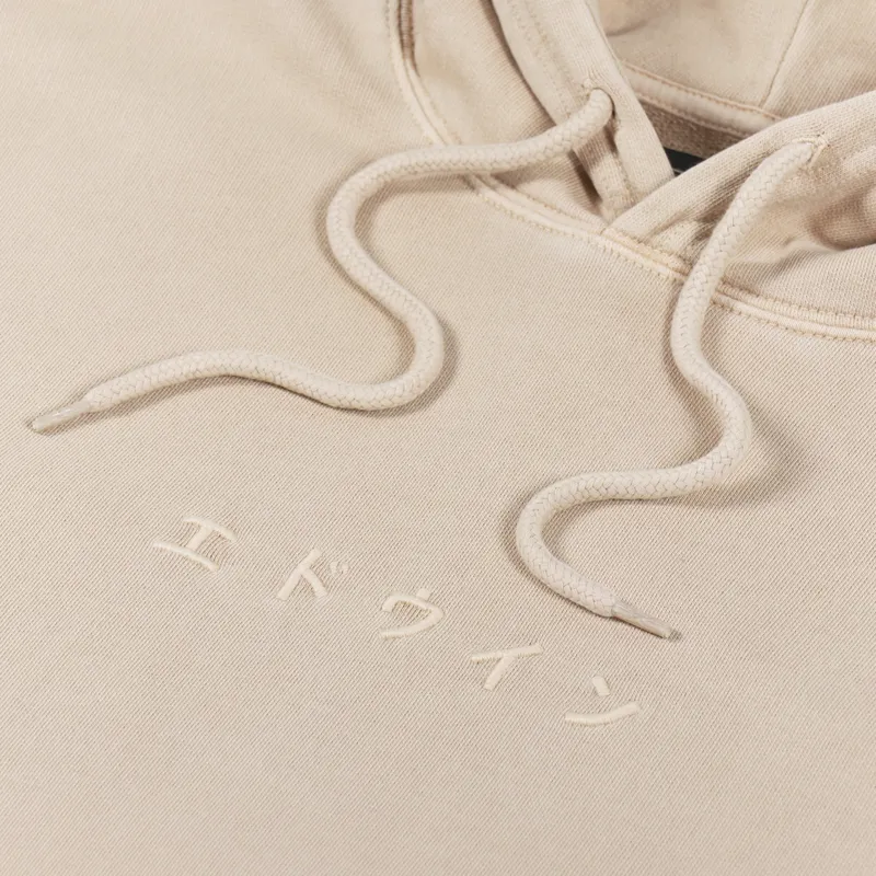 Edwin Katakana Hoodie Sand Stone-4
