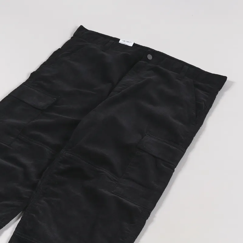 Carhartt WIP Keyto Cargo Pant Black Ford Corduroy-5