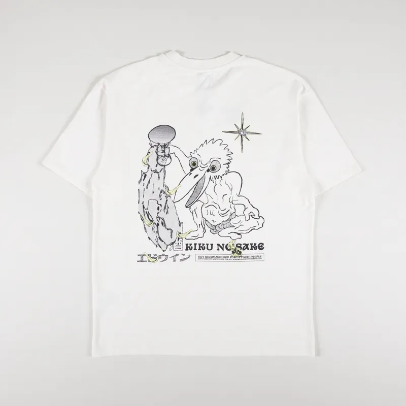 Edwin Kiku No Sake T Shirt Whisper White