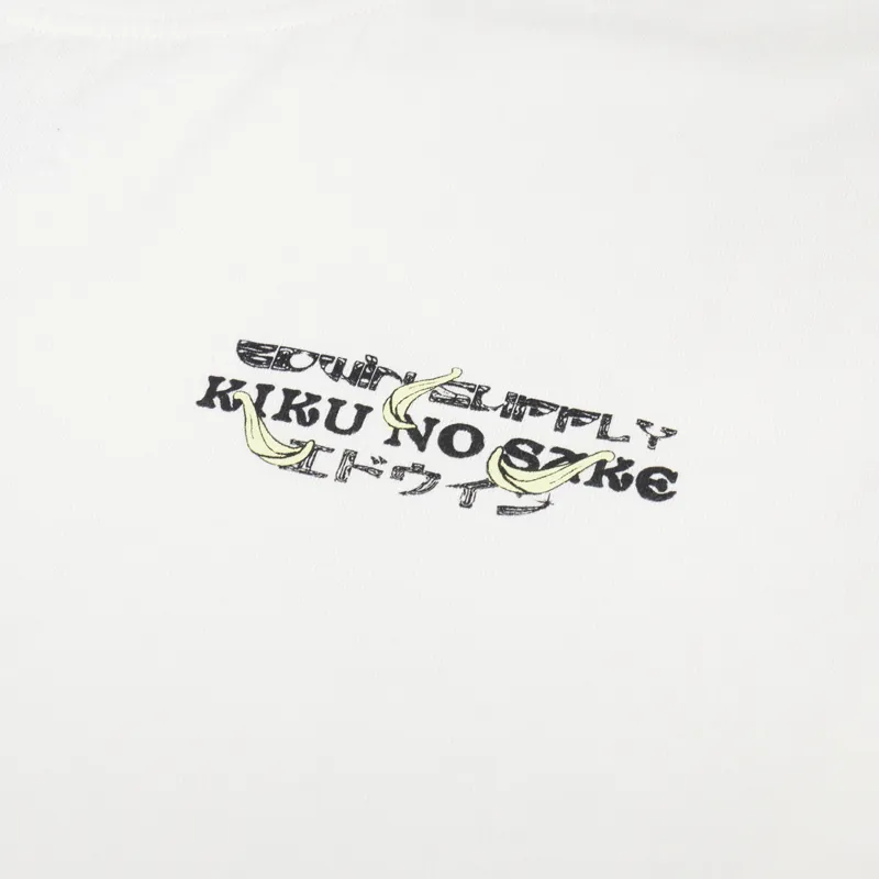 Edwin Kiku No Sake T Shirt Whisper White-5
