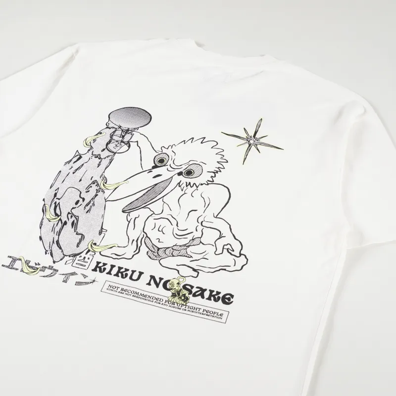 Edwin Kiku No Sake T Shirt Whisper White-2