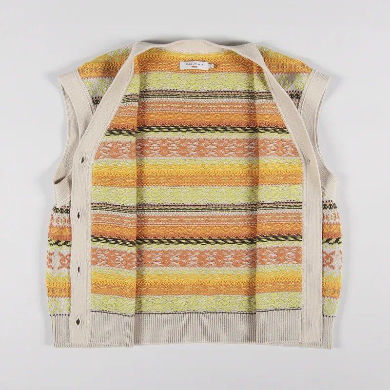 Nudie Jeans Womens Kim Fair Isle Vest Multi-3