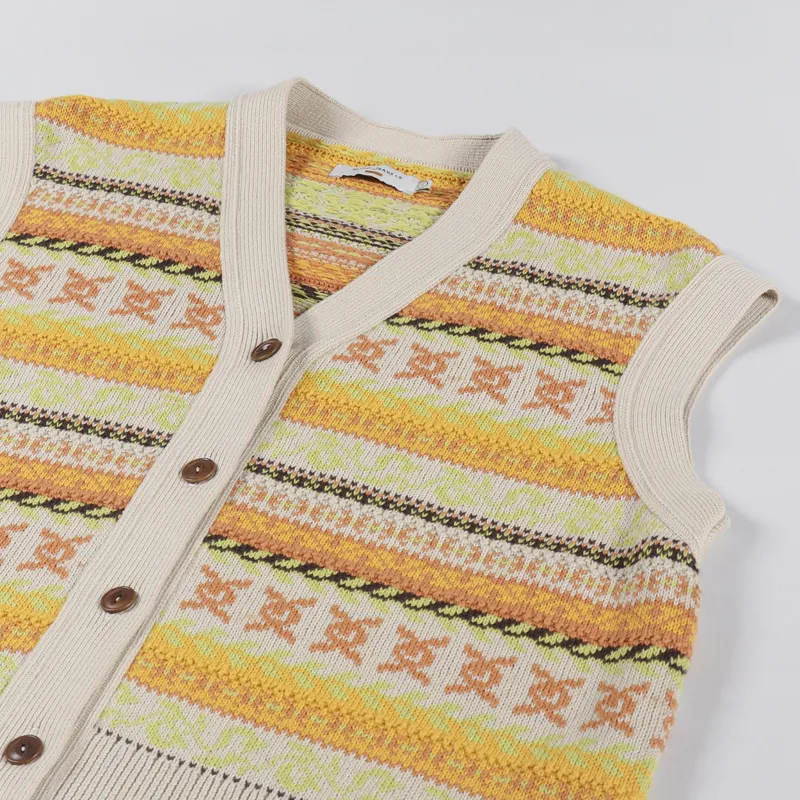 Nudie Jeans Womens Kim Fair Isle Vest Multi-5