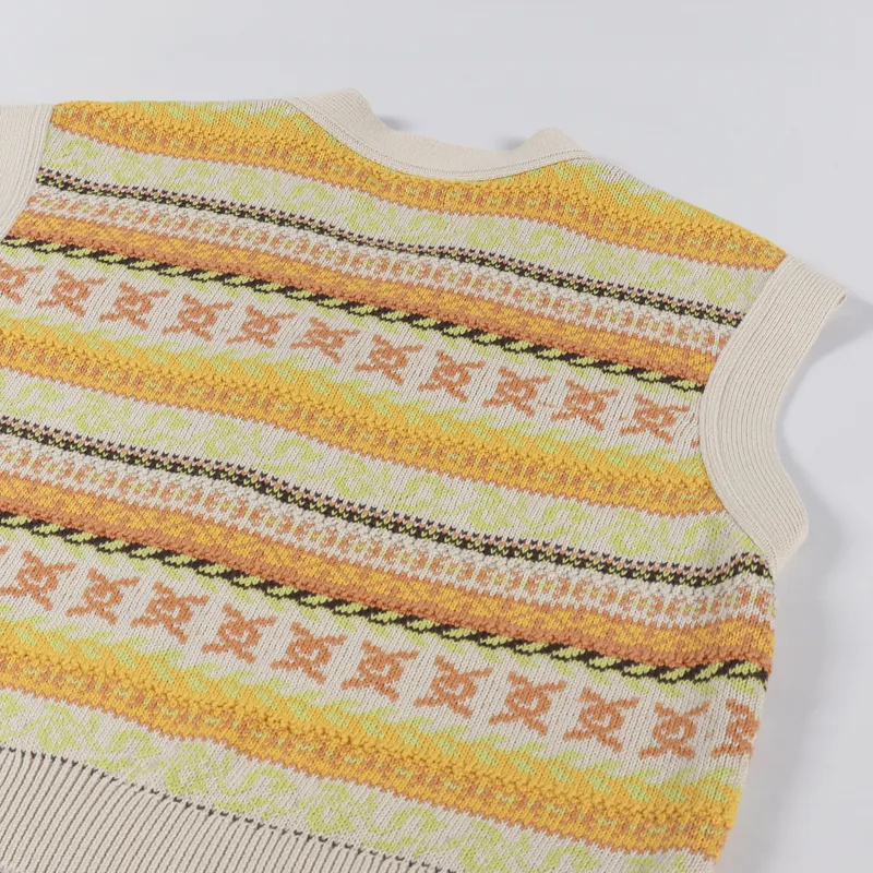 Nudie Jeans Womens Kim Fair Isle Vest Multi-7