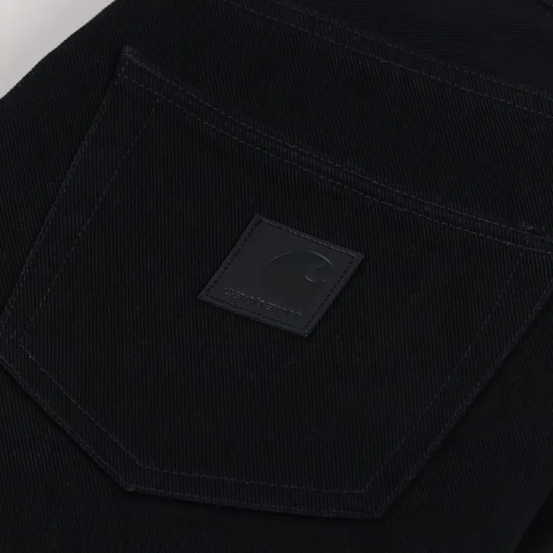 Carhartt WIP Mens Klondike Pants Black Maitland Denim Jeans