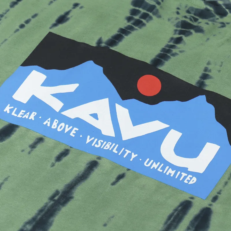 Kavu Klear Above Etch Art T Shirt Forest Tie Dye-4