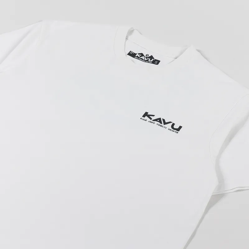 Kavu Klear Above Etch Art T Shirt Off White-3