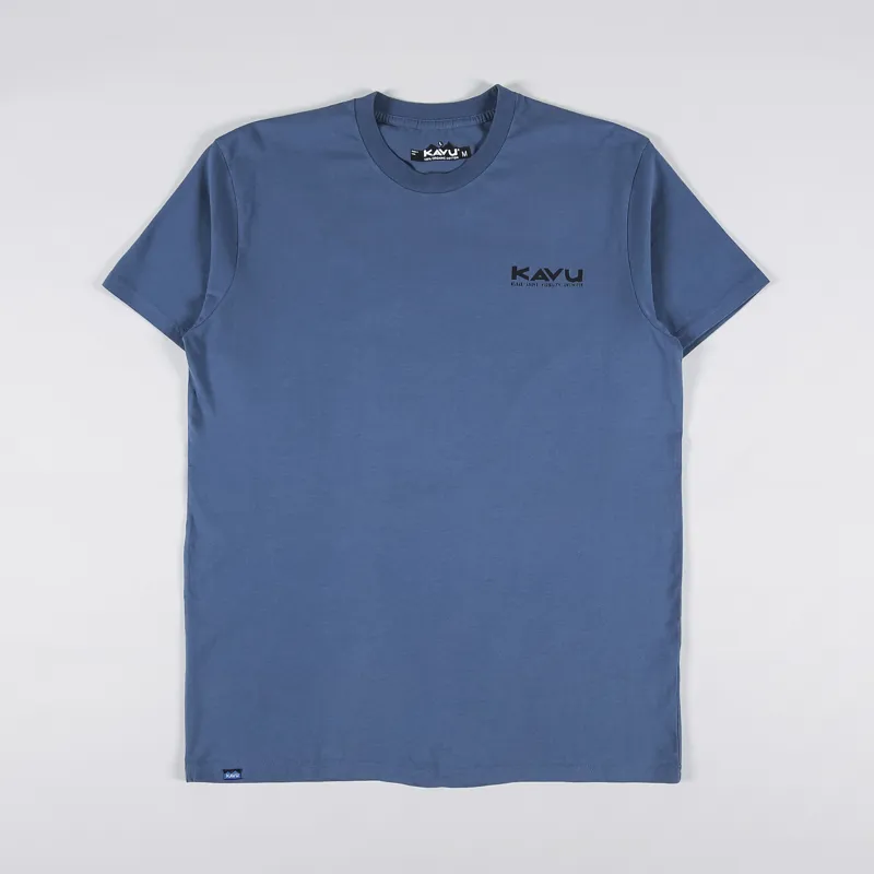 Kavu Klear Above Etch Art T Shirt Vintage Blue-1
