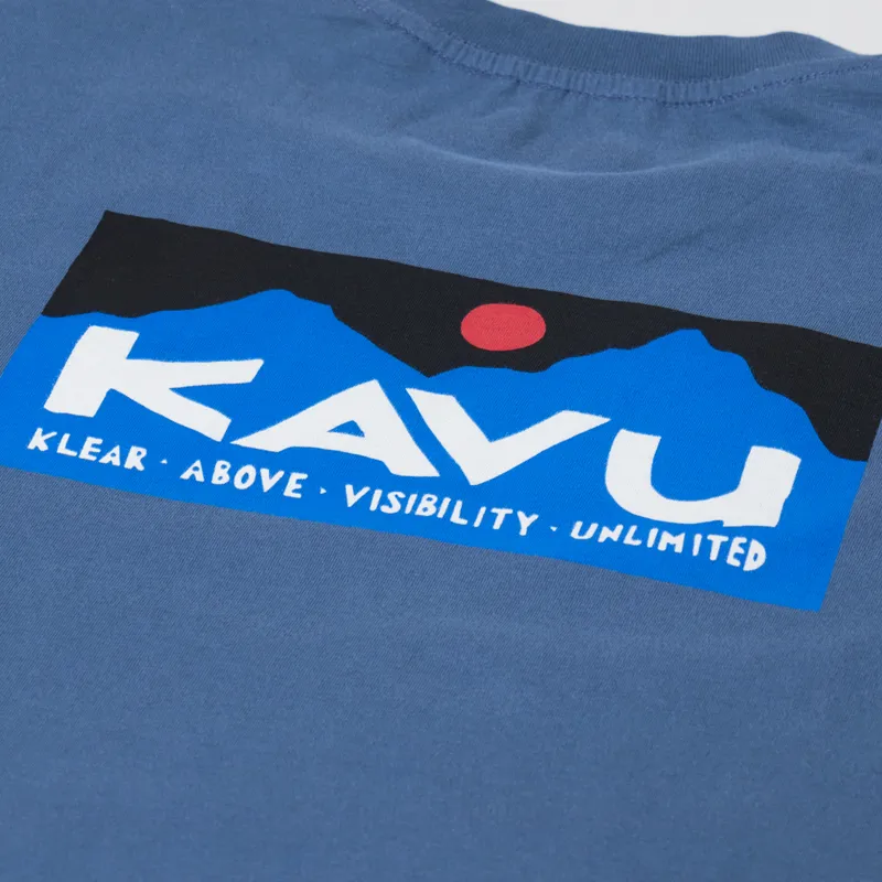 Kavu Klear Above Etch Art T Shirt Vintage Blue-5