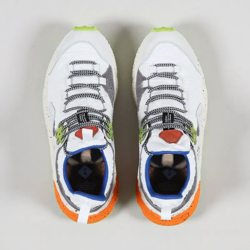 Flower Mountain Kotetsu Shoes White Fluo Yellow-3