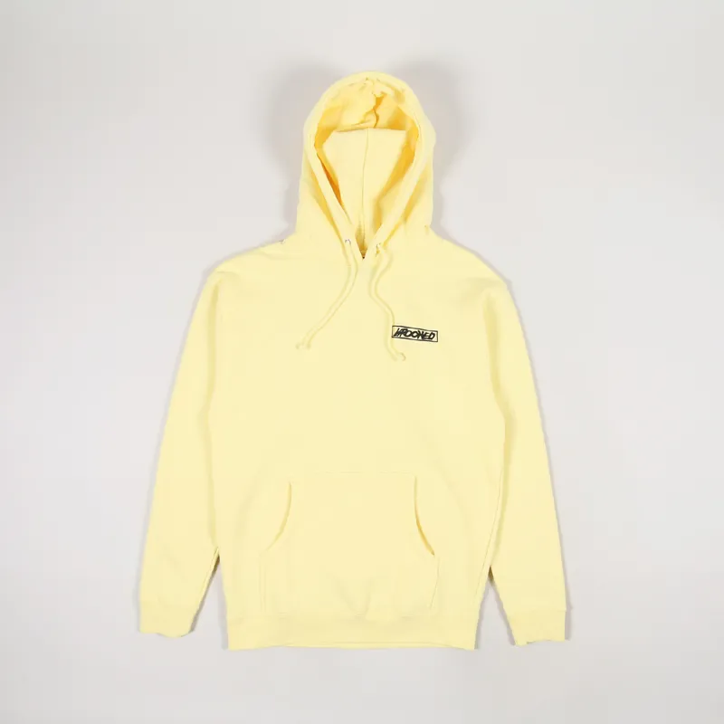 Krooked Moon Smile Raw Hoodie Light Yellow-1