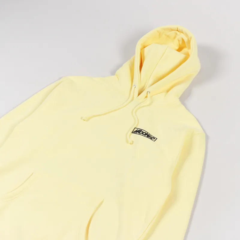 Krooked Moon Smile Raw Hoodie Light Yellow-3