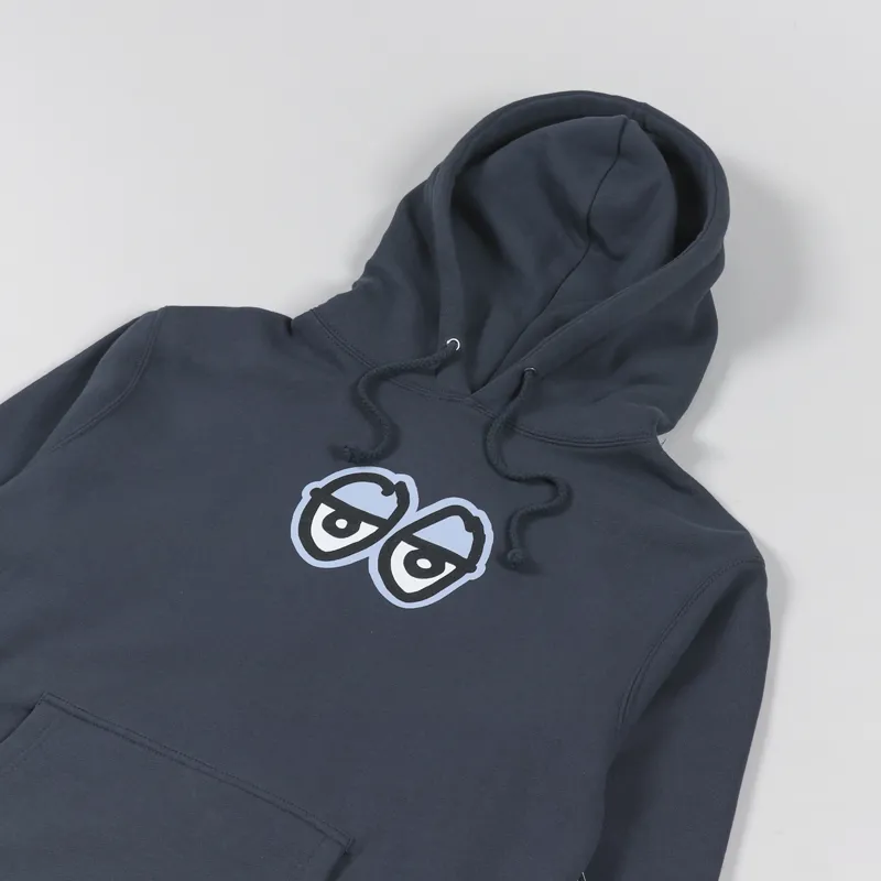 Krooked Eyes LG Hoodie Slate Blue-2