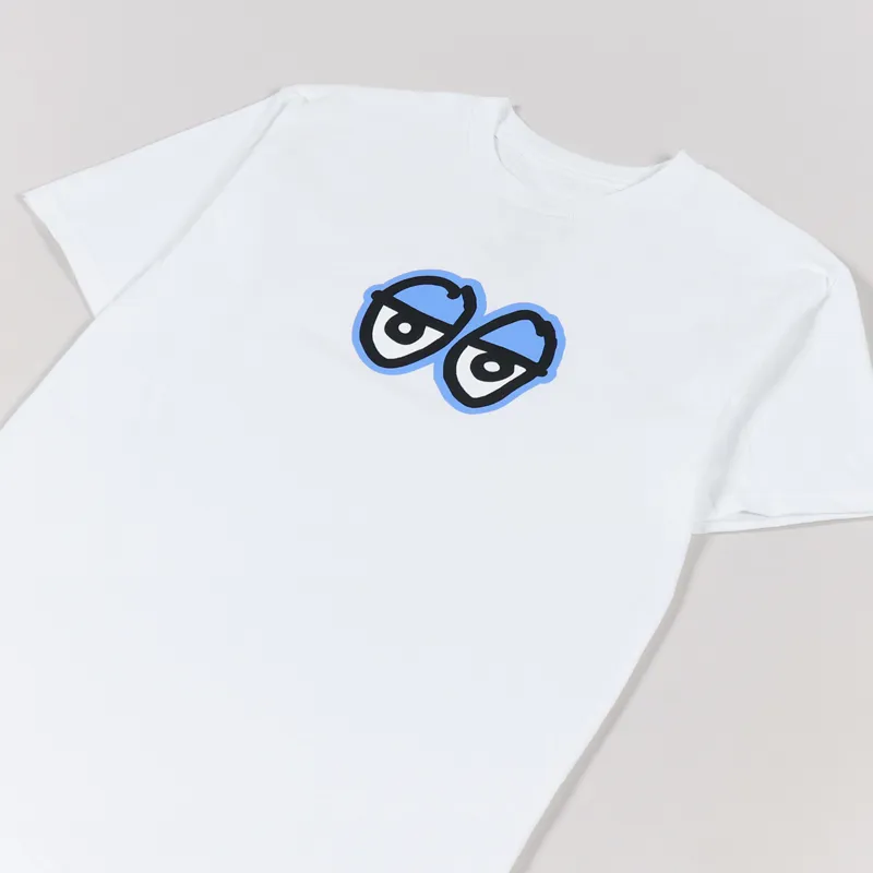 Krooked Skateboards Mens Short Sleeve Eyes LG T Shirt White Blue