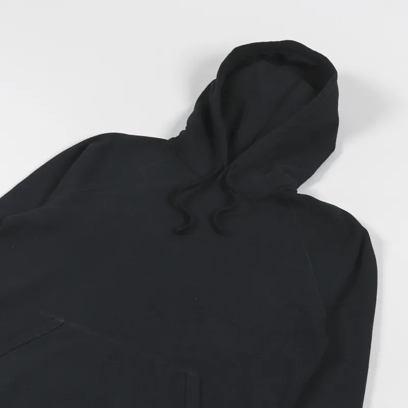 Norse Projects Kristian Tab Series Hoodie Black-4