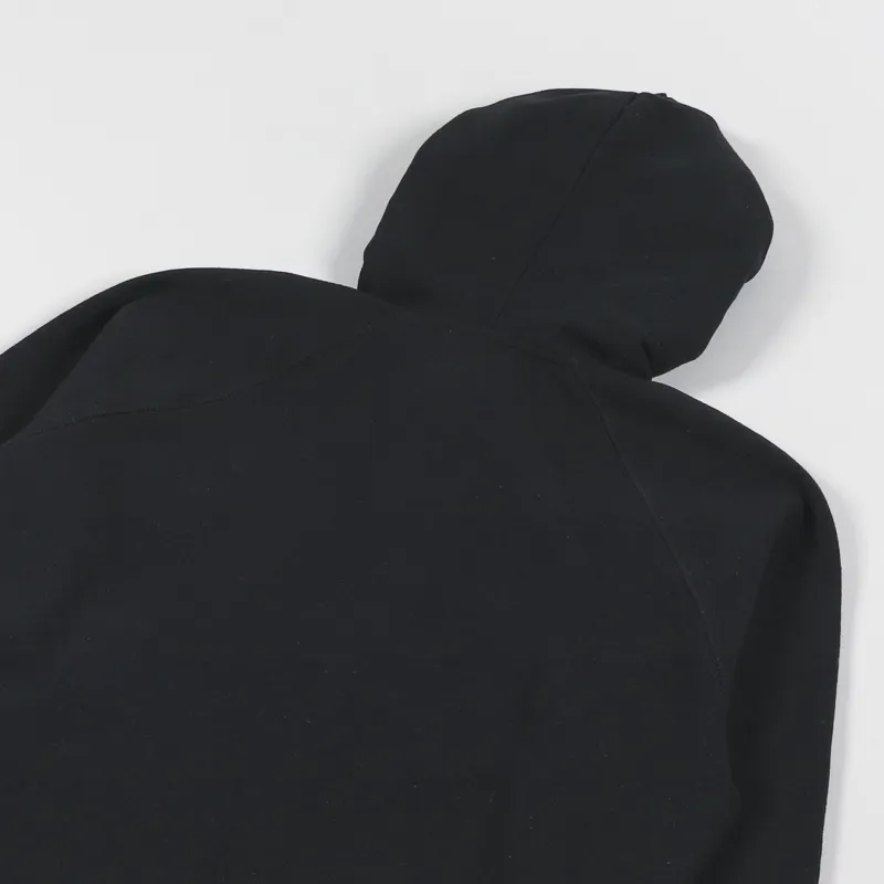 Norse Projects Kristian Tab Series Hoodie Black-2