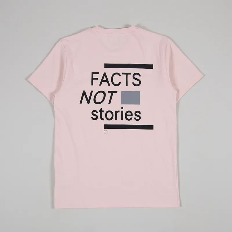 Nudie Jeans Kurt Facts Not Stories T Shirt Sakura