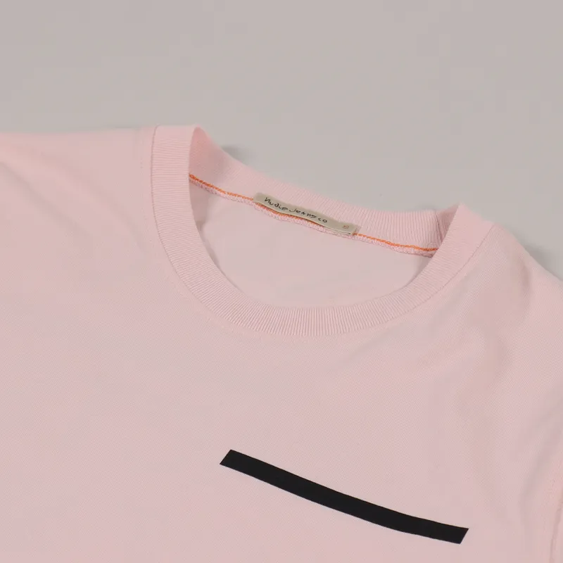 Nudie Jeans Kurt Facts Not Stories T Shirt Sakura-5