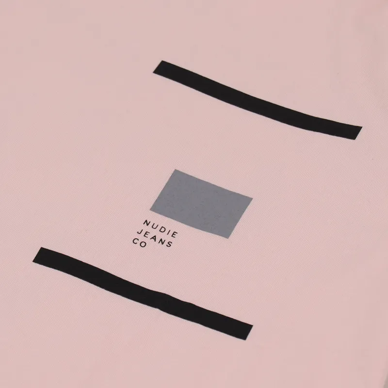 Nudie Jeans Kurt Facts Not Stories T Shirt Sakura-4