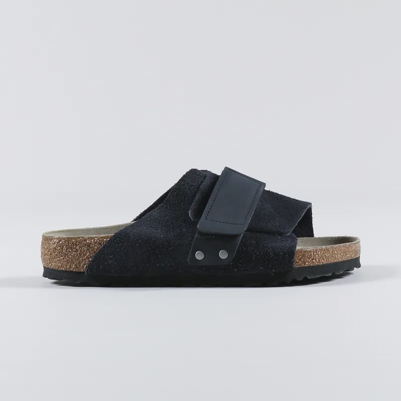 Birkenstock Womens Kyoto Nubuck Suede Sandals Midnight-4