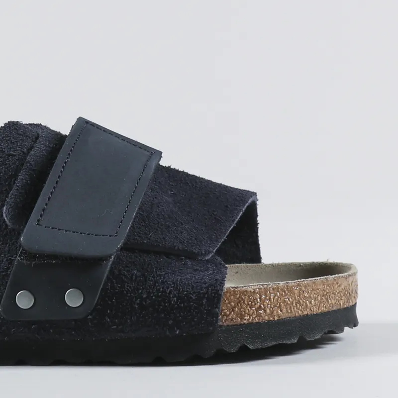 Birkenstock Womens Kyoto Nubuck Suede Sandals Midnight-6