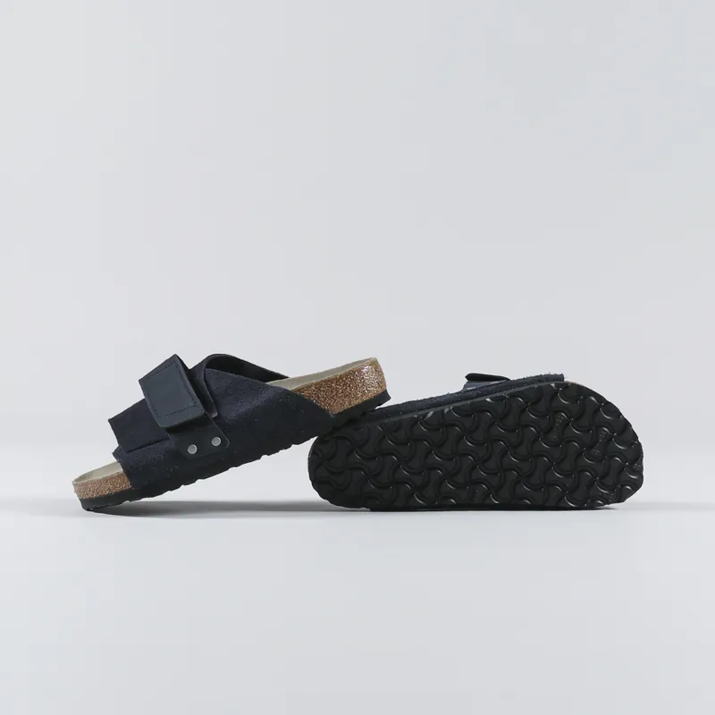Birkenstock Womens Kyoto Nubuck Suede Sandals Midnight-2