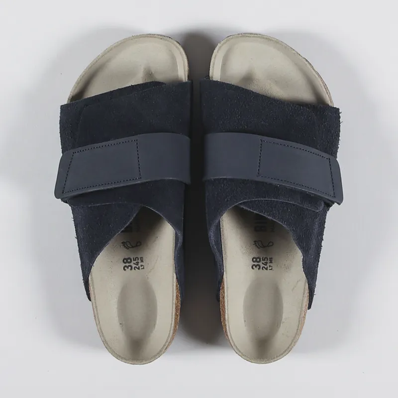 Birkenstock Womens Kyoto Nubuck Suede Sandals Midnight-1