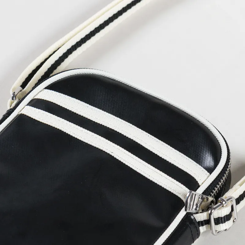 Fred Perry Womens Classic Small Side Bag Black Ecru-4