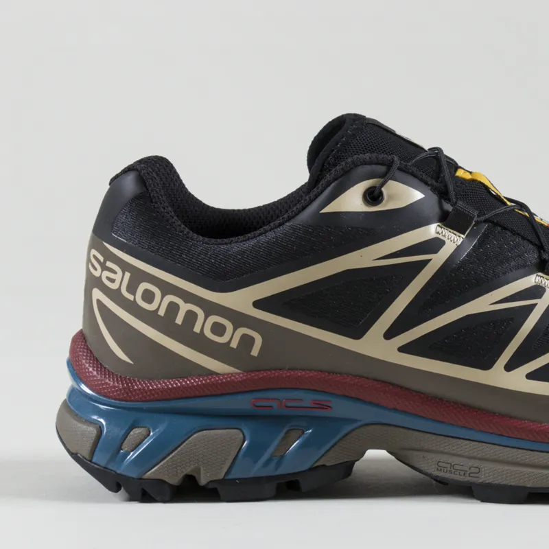 Salomon XT-6 Shoes Black Falcon Cowhide-5