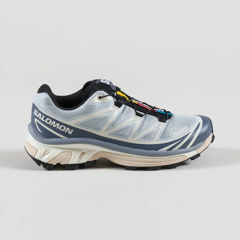 Salomon Womens XT-6 Shoes Pearl Blue Grisaille Vanilla Ice-2