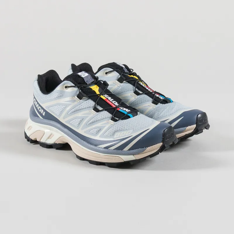Salomon Womens XT-6 Shoes Pearl Blue Grisaille Vanilla Ice