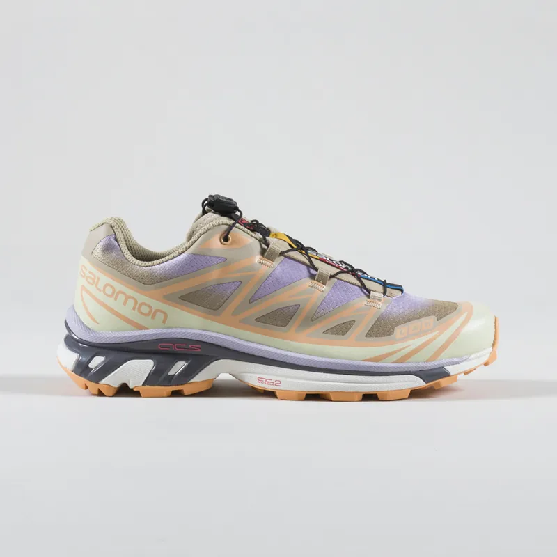 Salomon XT-6 Skyline Shoes White Pepper Peach Quartz Orchid Petal-2