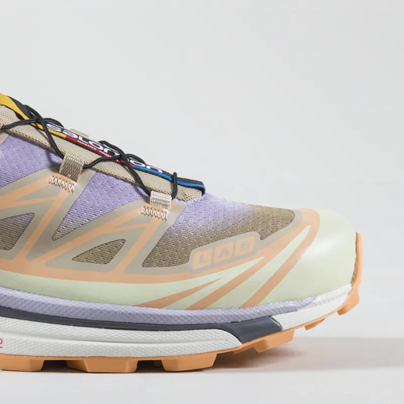 Salomon XT-6 Skyline Shoes White Pepper Peach Quartz Orchid Petal-5