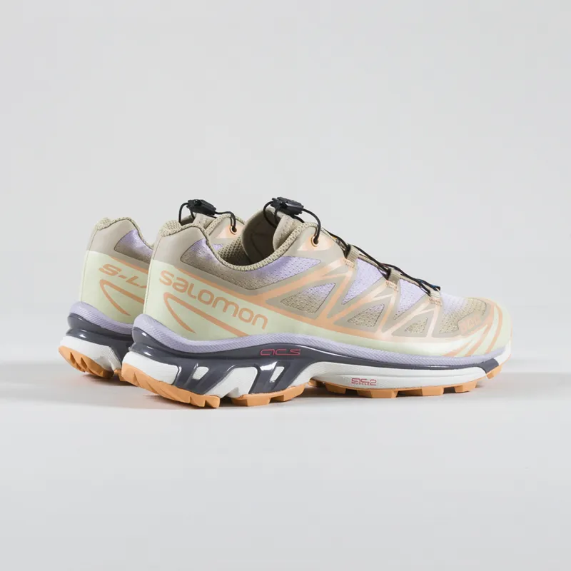 Salomon XT-6 Skyline Shoes White Pepper Peach Quartz Orchid Petal-1