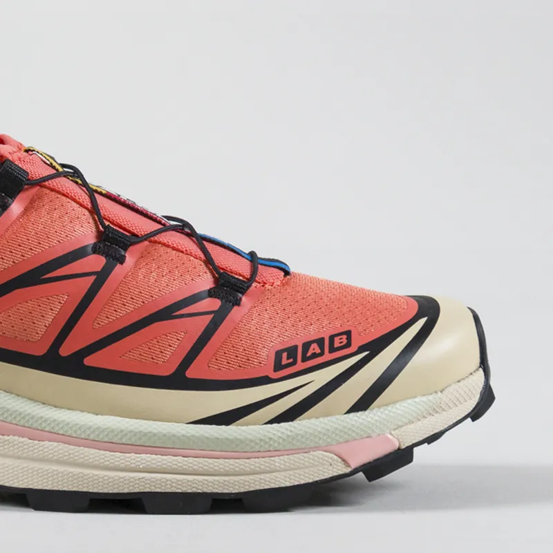 Salomon XT-6 Shoes Living Coral Black Cement-5
