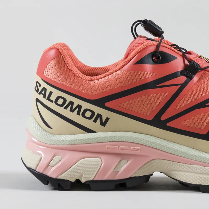 Salomon XT-6 Shoes Living Coral Black Cement-4