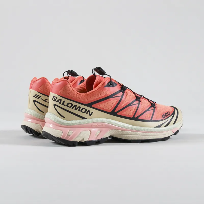 Salomon XT-6 Shoes Living Coral Black Cement-2