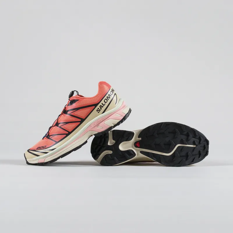 Salomon XT-6 Shoes Living Coral Black Cement-3