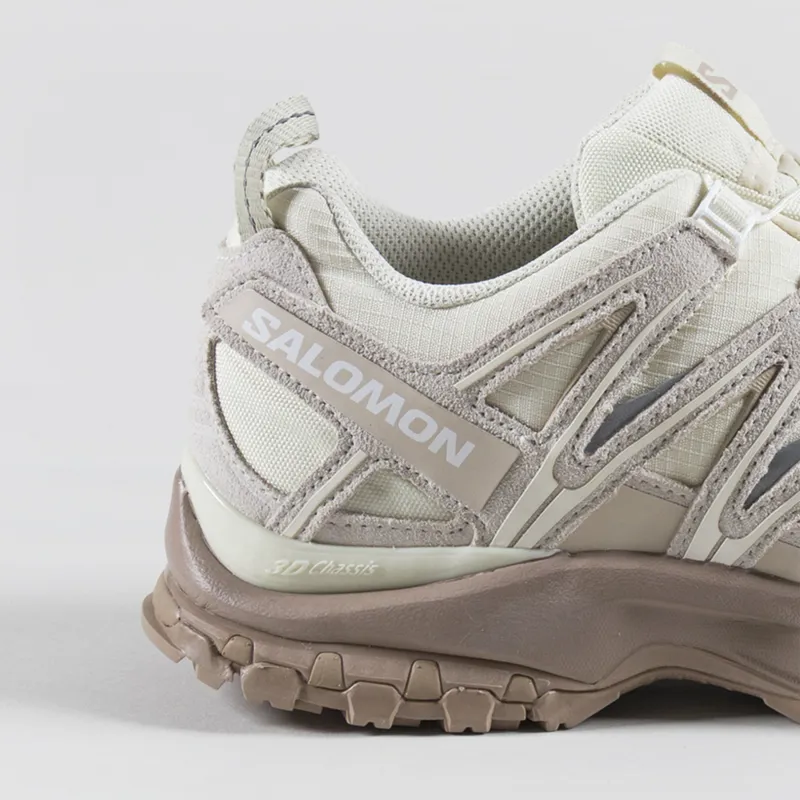 Salomon XA PRO 3D Suede Shoes Vanilla Ice Natural Cement-4