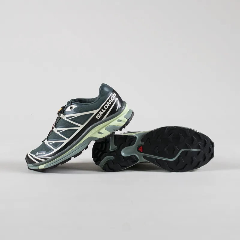 Salomon XT-6 GORE-TEX Shoes Urban Chic Black Lime Cream-3