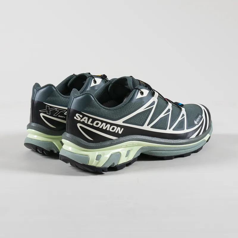 Salomon XT-6 GORE-TEX Shoes Urban Chic Black Lime Cream-1