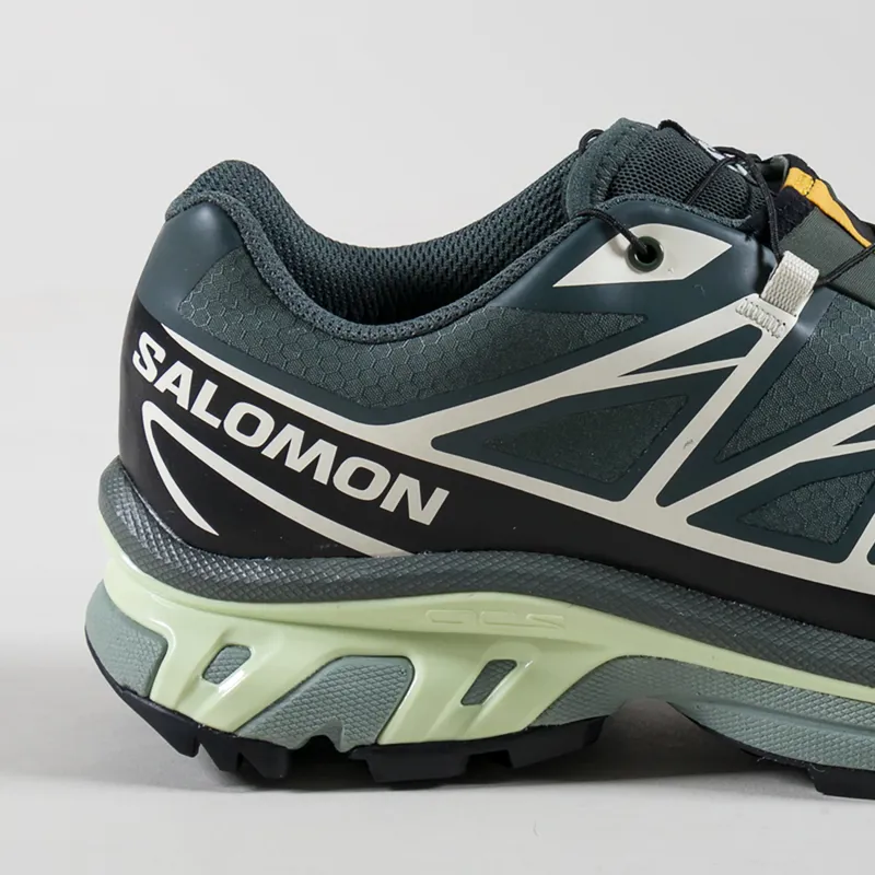 Salomon XT-6 GORE-TEX Shoes Urban Chic Black Lime Cream-4