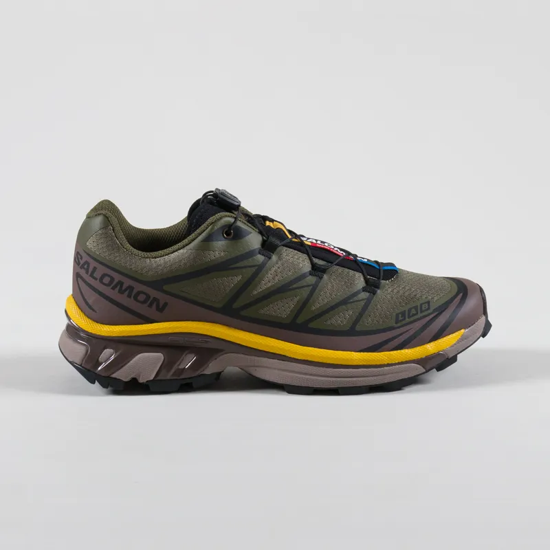 Salomon XT-6 Shoes Olive Night Black Sulphur-2