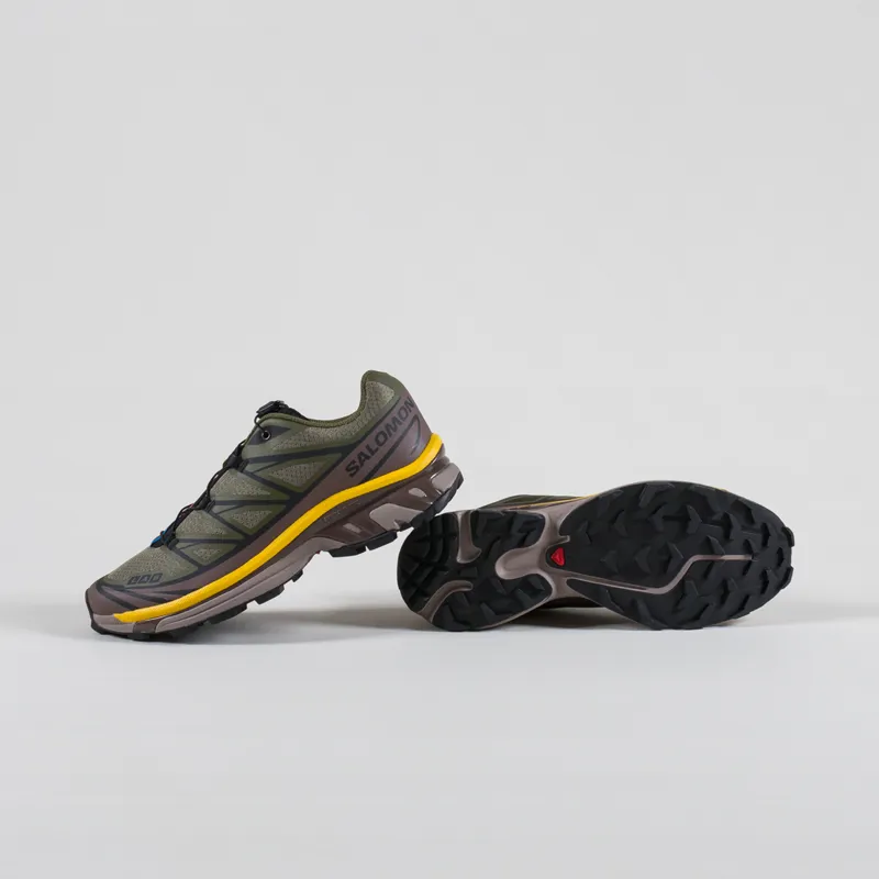 Salomon XT-6 Shoes Olive Night Black Sulphur-3