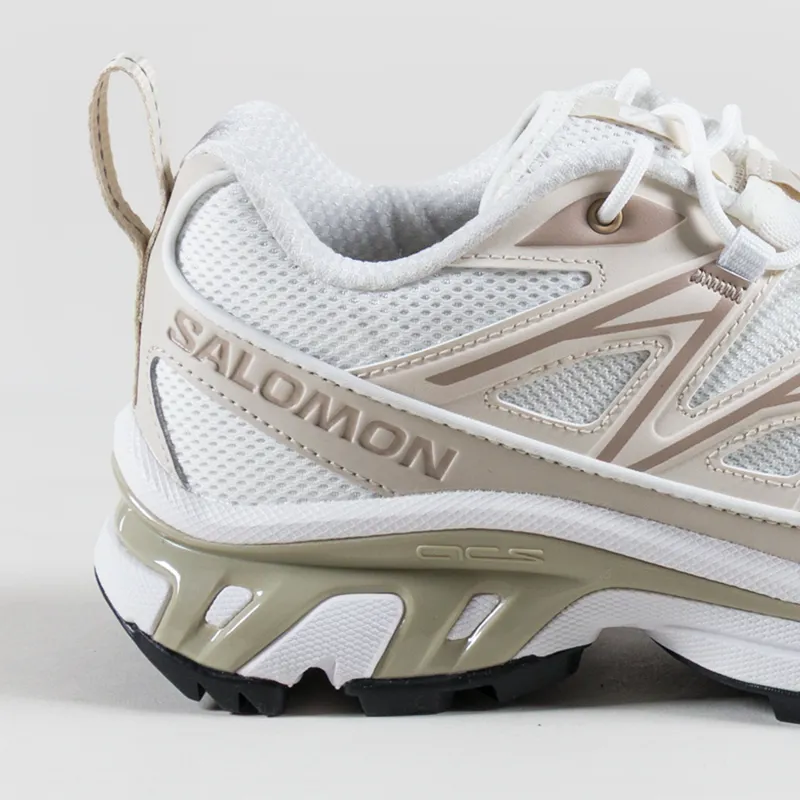Salomon Womens XT-6 Expanse Shoes White Rainy Day Oxford Tan-4