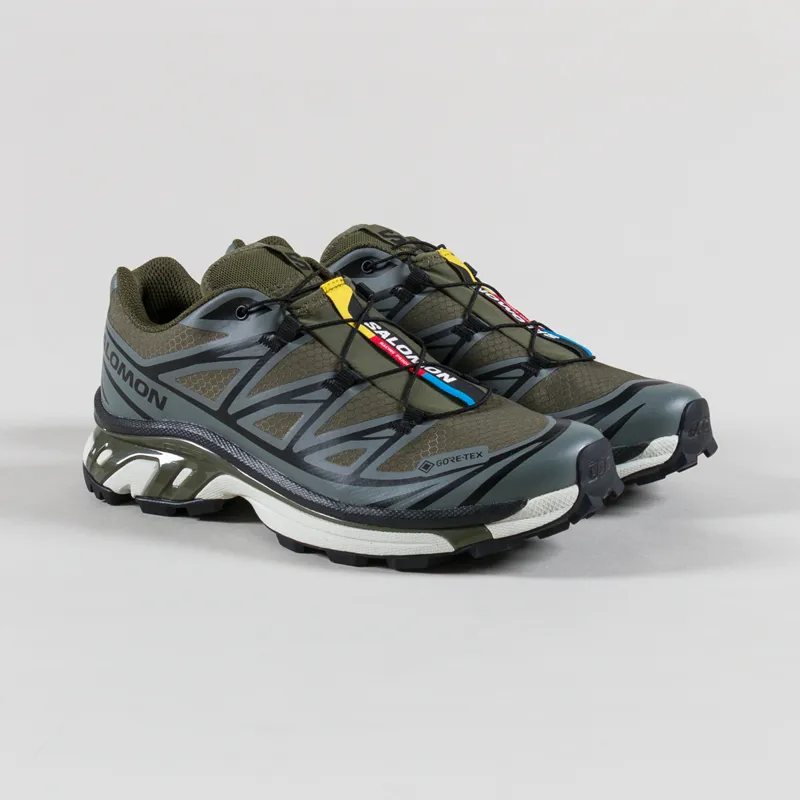 Salomon XT-6 GORE-TEX Shoes Olive Night Sedona Sage Black Salomon XT-6 GORE-TEX Shoes Olive Night Sedona Sage Black