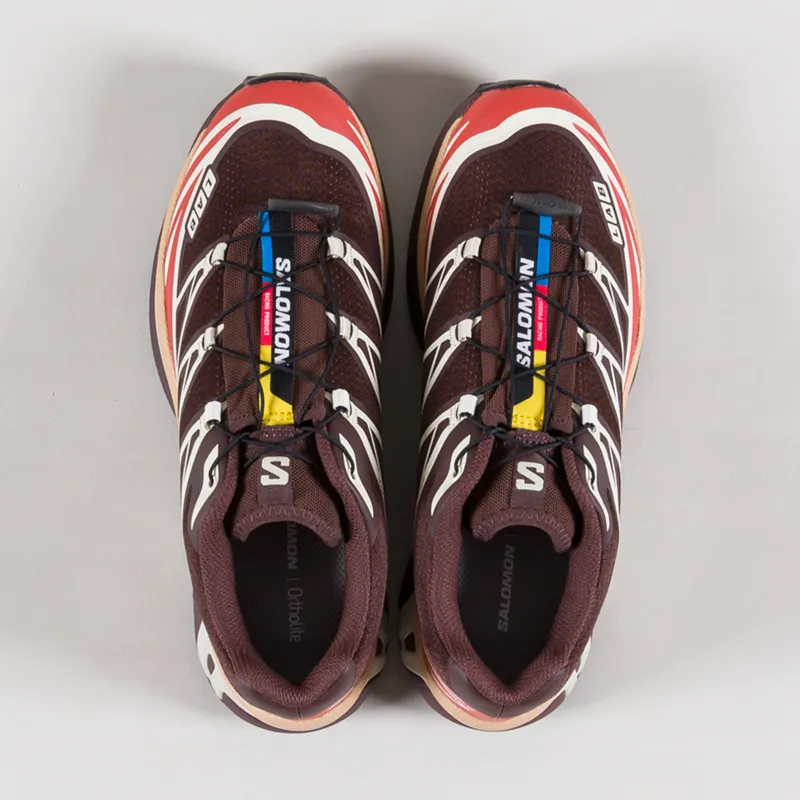 Salomon XT-6 Shoes Roast Clay Burnt Ochre Almond Milk-6