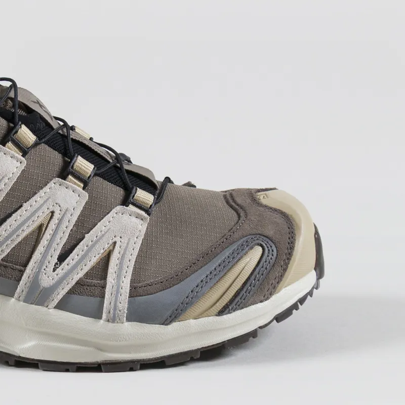 Salomon XA PRO 3D Suede Shoes Falcon Canary Green Safari-5